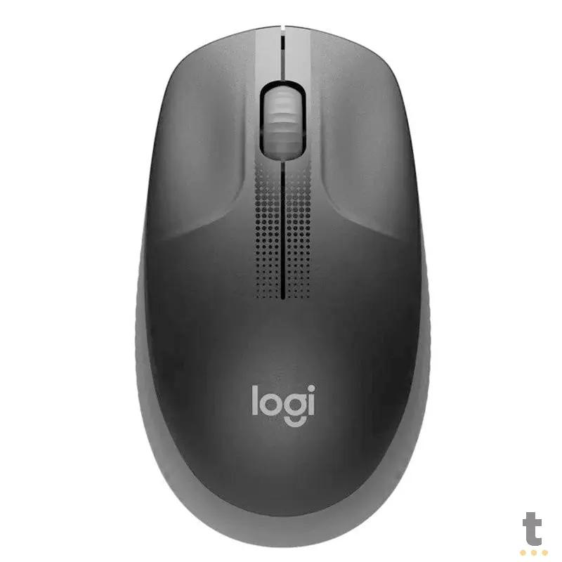 Mouse Sem Fio Logitech M190 Cinza / Preto - 910-005902 Truedata